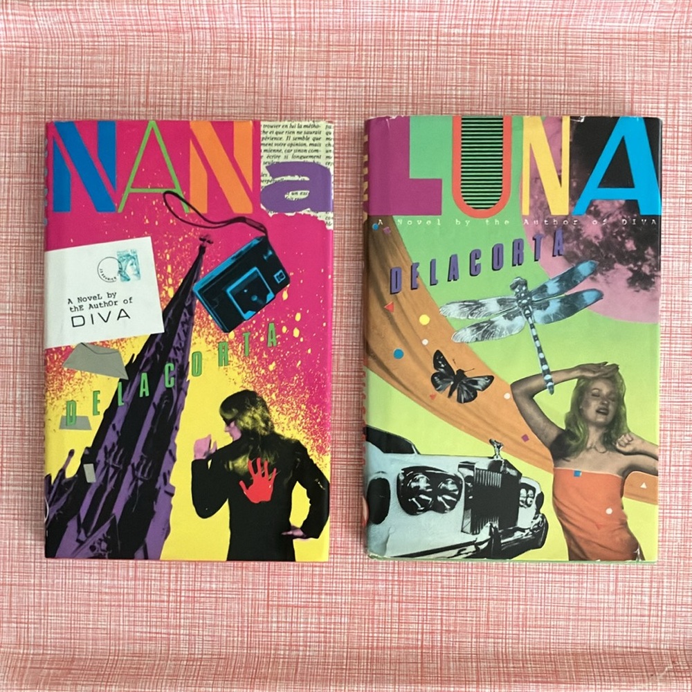 Nana and Luna hardback first editions 1979 by Daniel Odier Delacorta